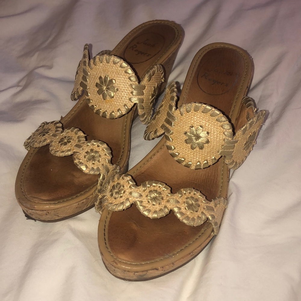 Jack Rogers Shelby Wedge - Size 7